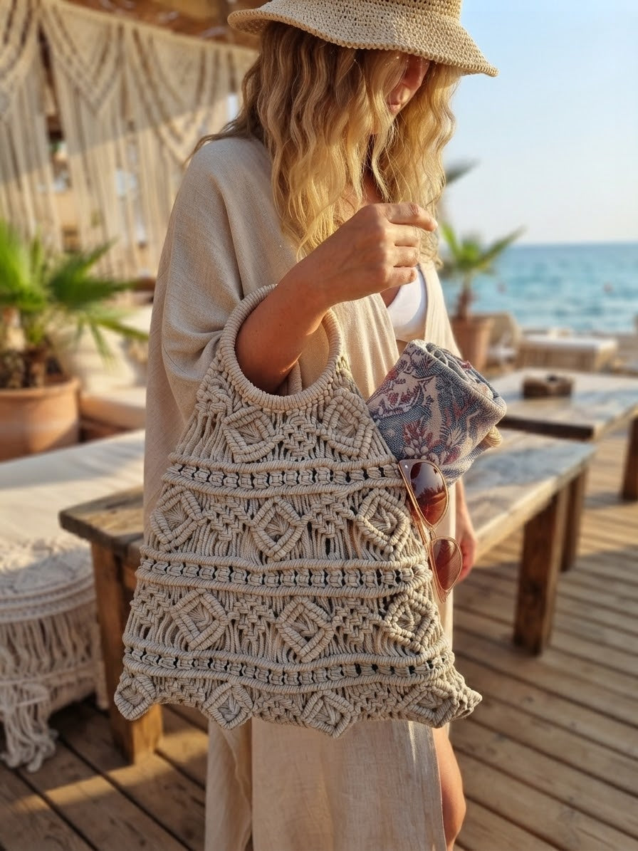 Handmade Crochet Handbag 400358