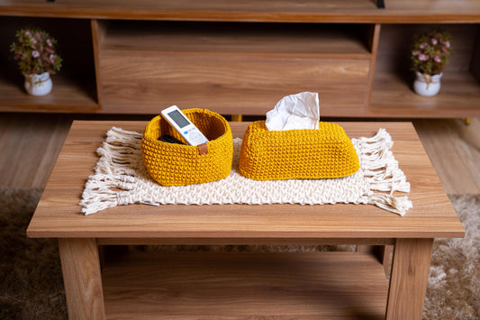 crochet organizer basket 390007