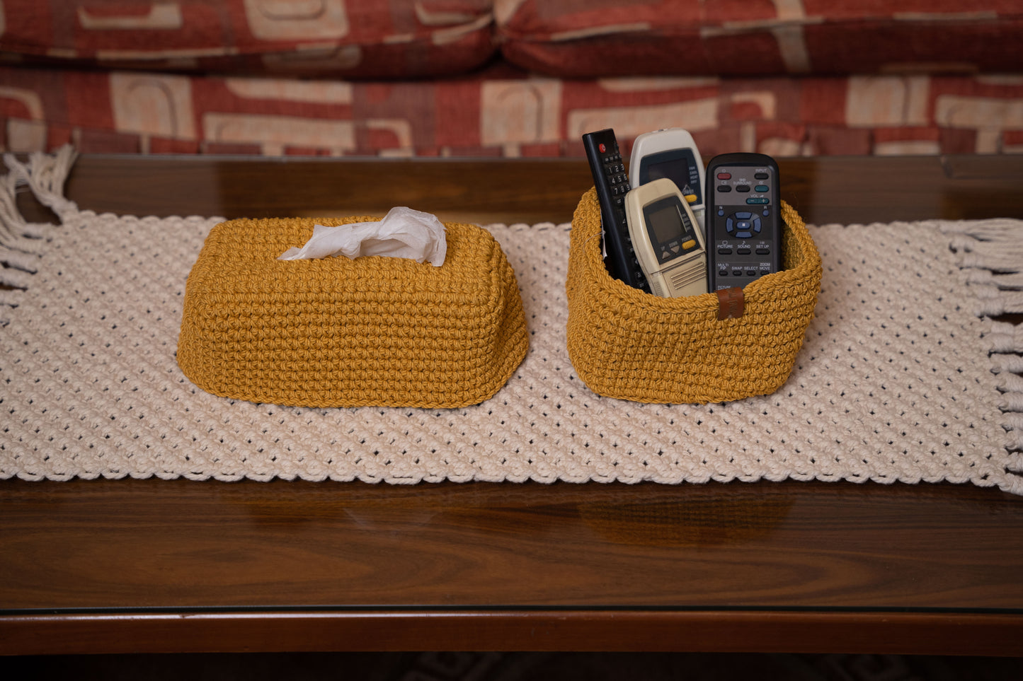 crochet organizer basket 390007