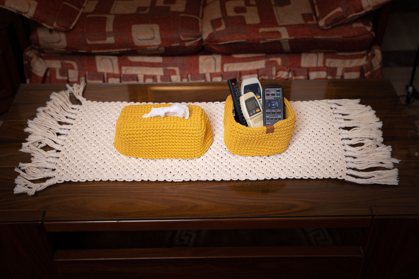 crochet organizer basket 390007
