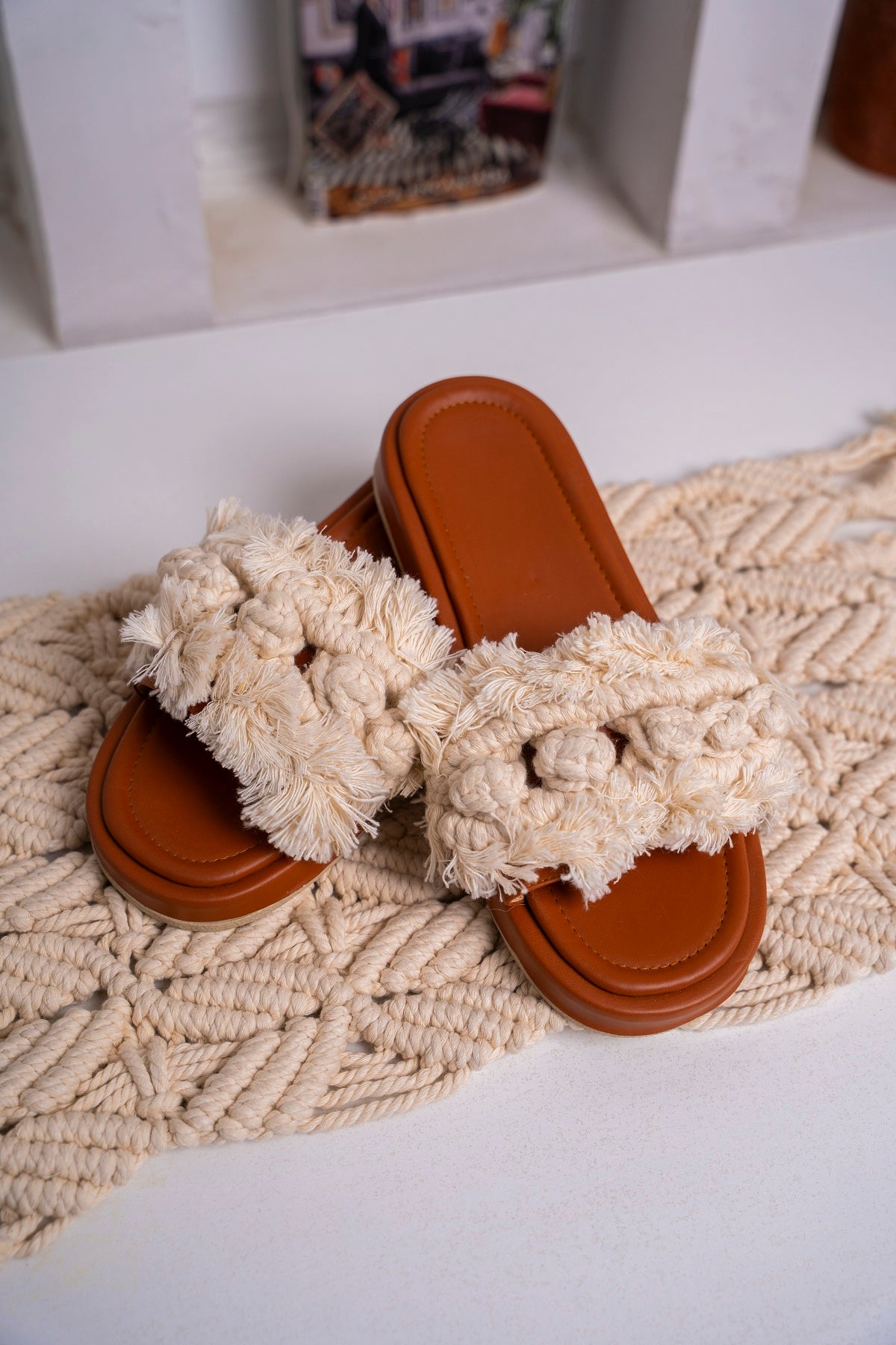 macrame slipper 400317