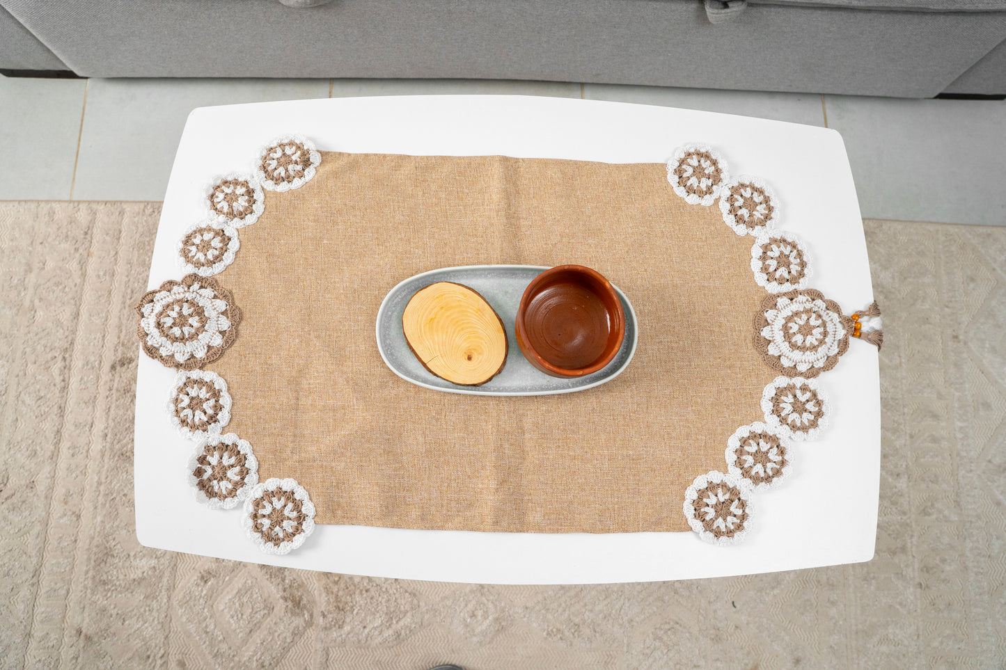 macrame tablecloth 390027