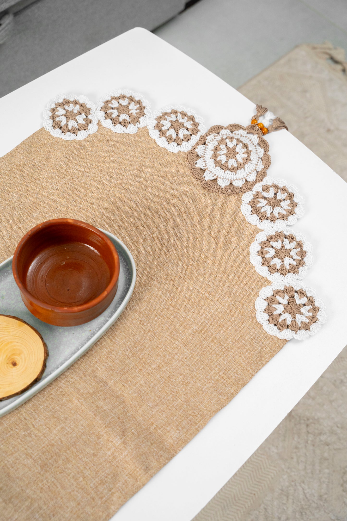 macrame tablecloth 390027