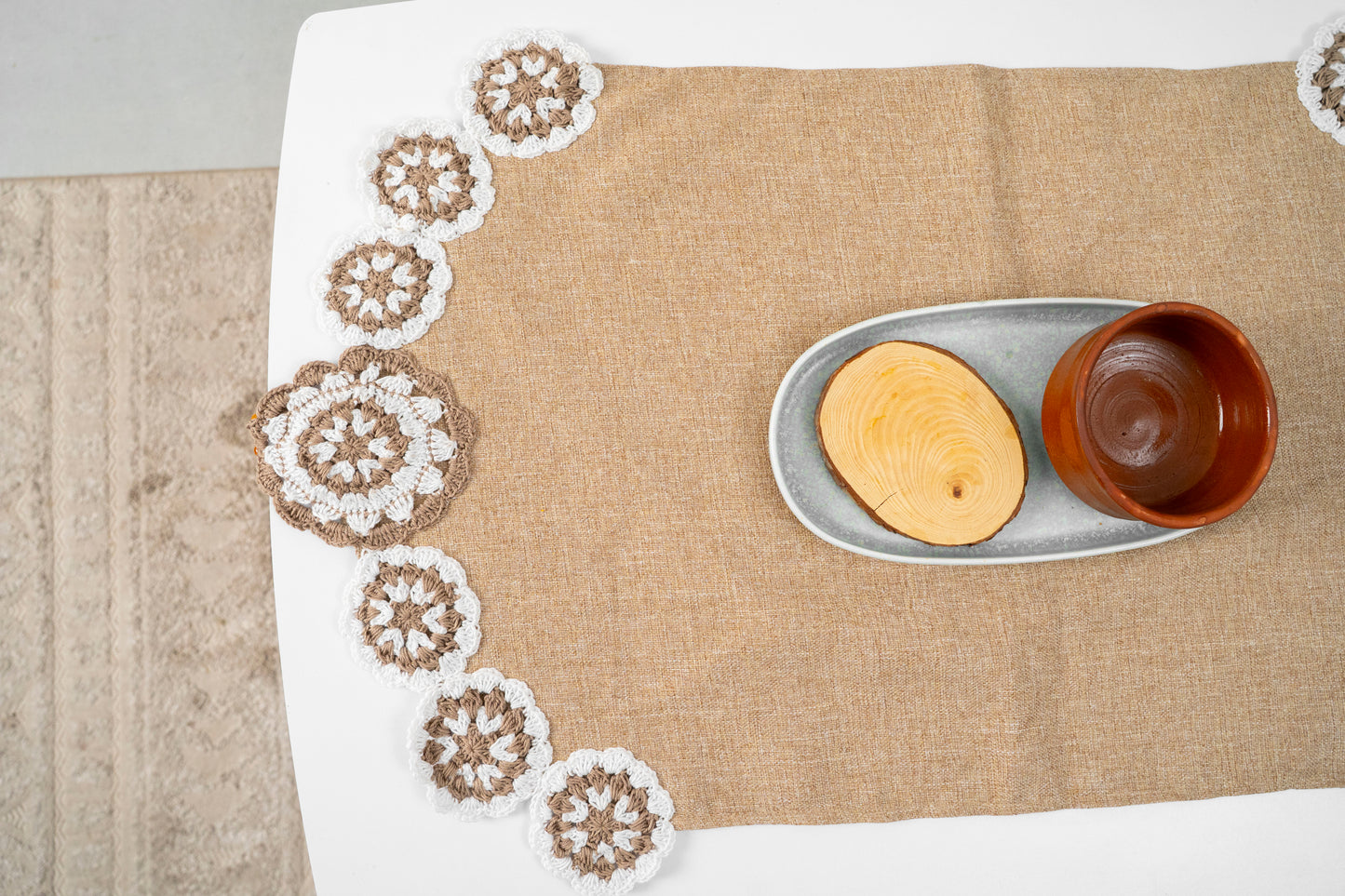 macrame tablecloth 390027