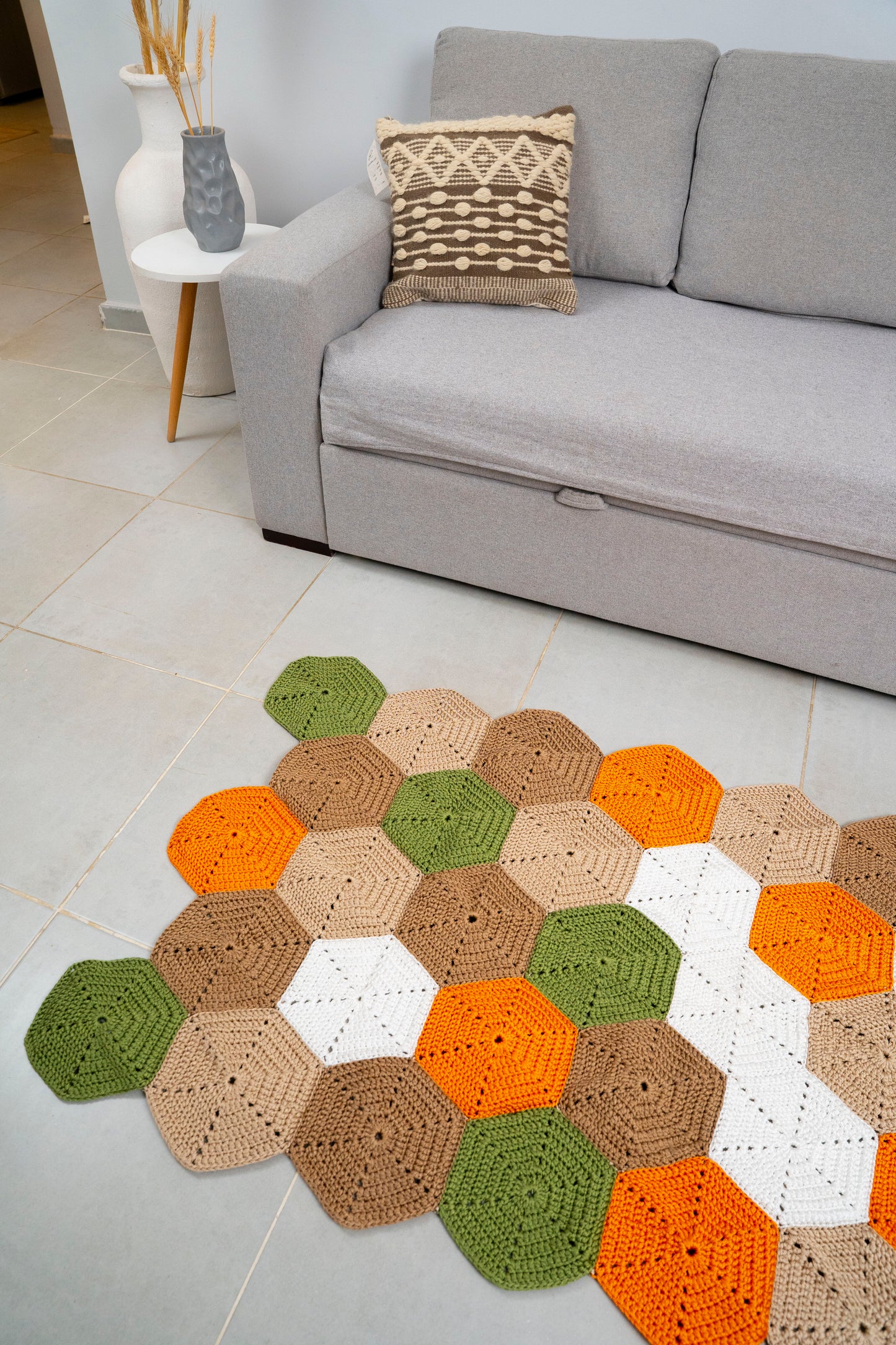 crochet cotton rug 390010
