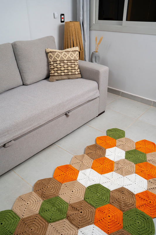 crochet cotton rug 390010