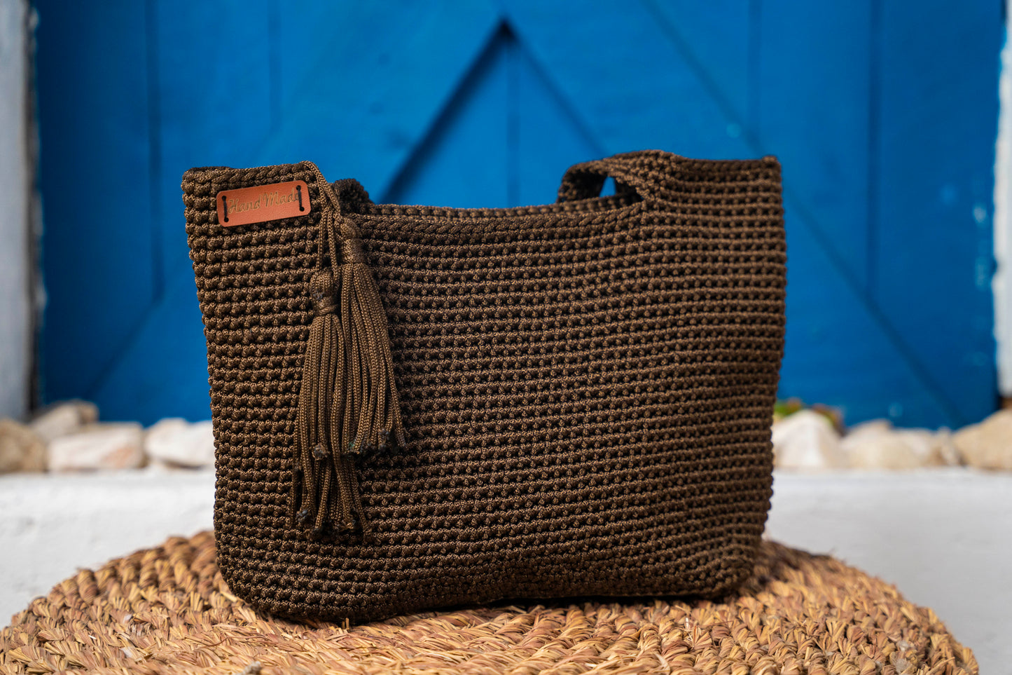 Handmade crochet handbag 390040