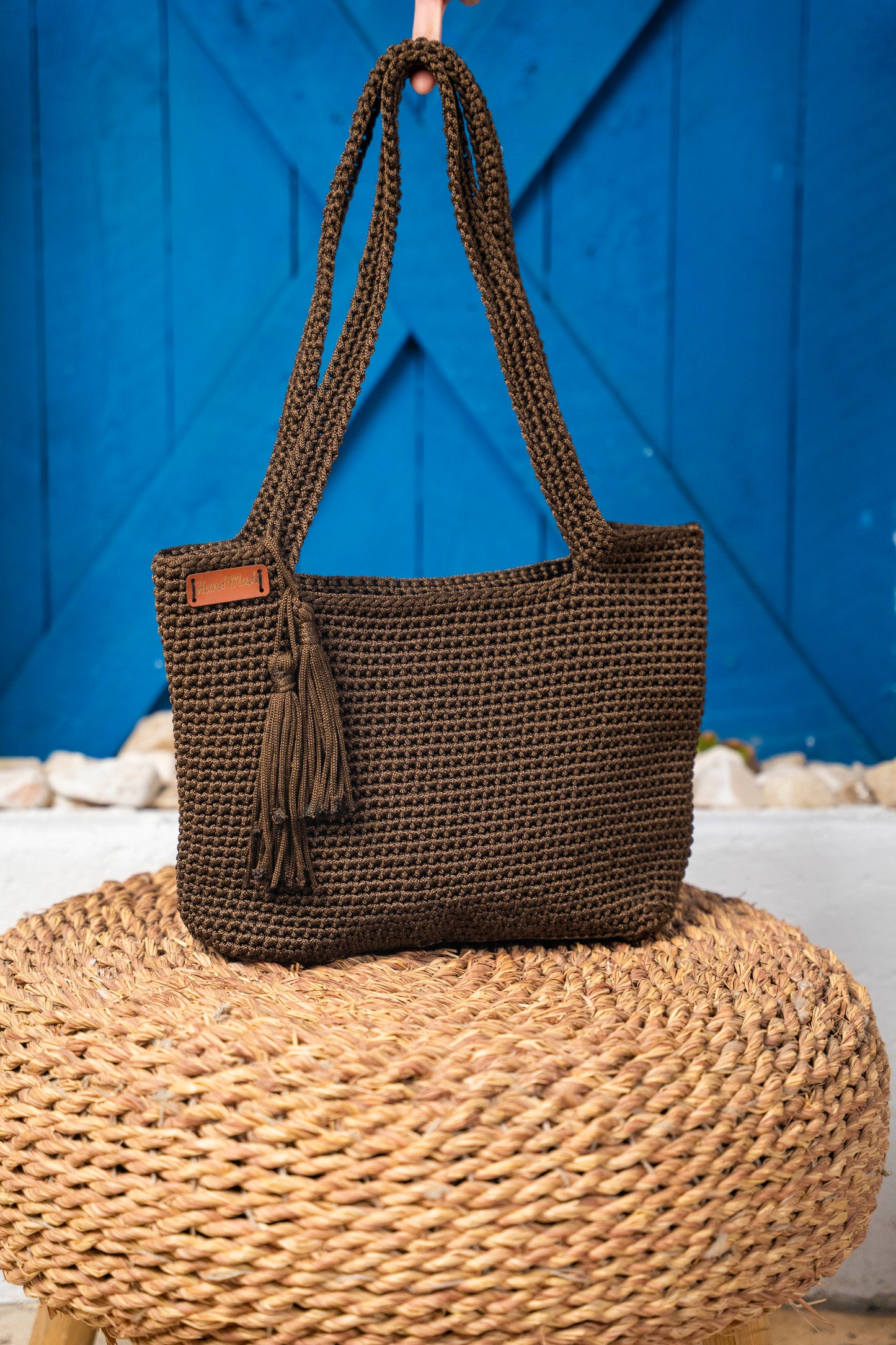 Handmade crochet handbag 390040