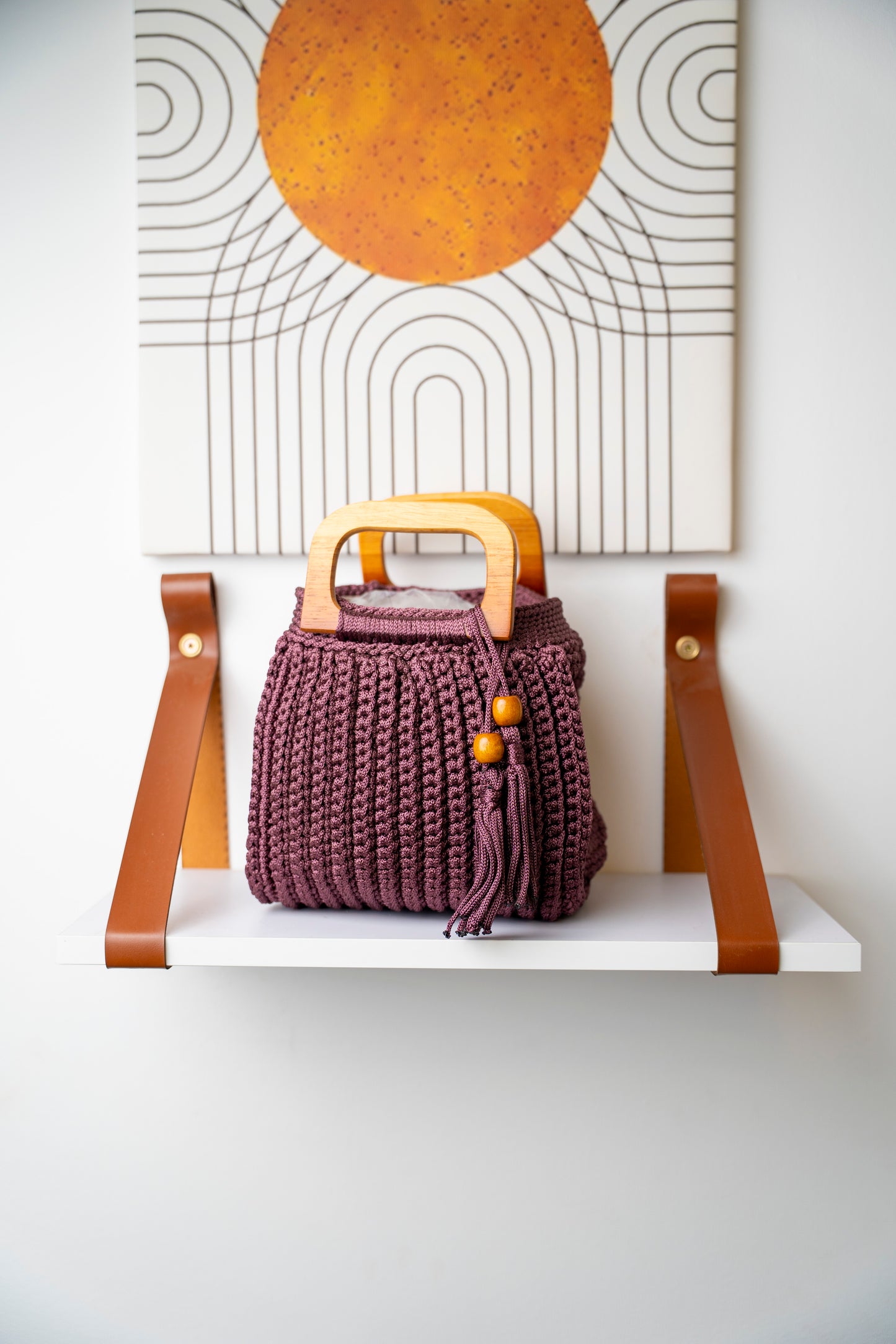 Handmade Crochet Handbag 390036