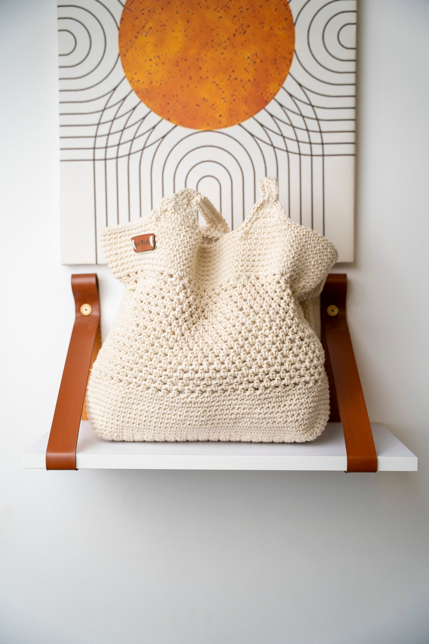 Handmade crochet handbag 390040