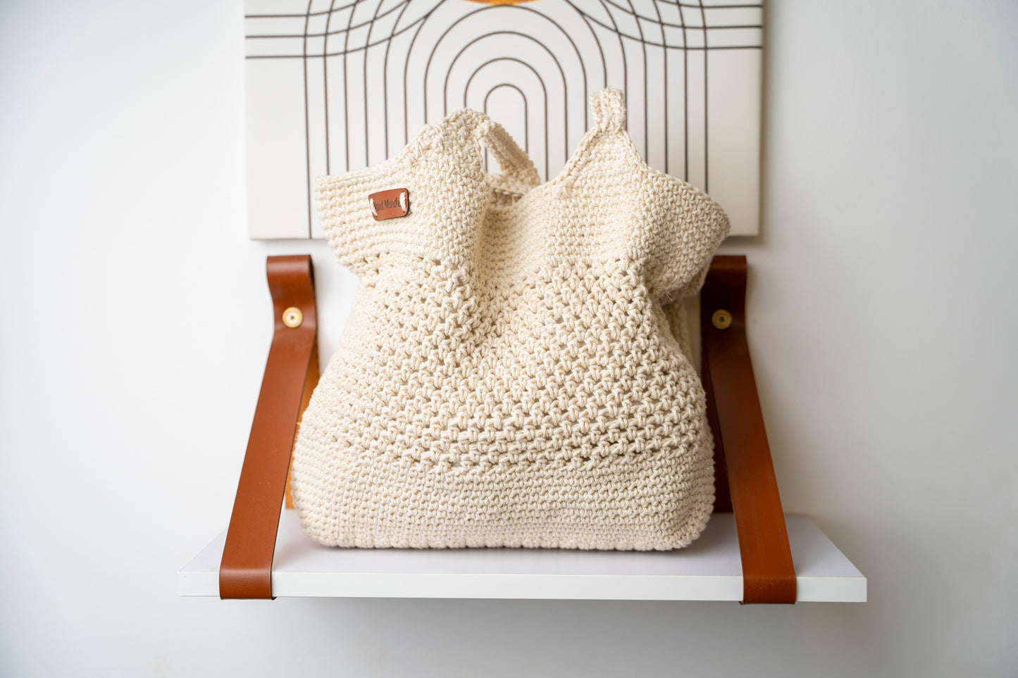 Handmade crochet handbag 390040