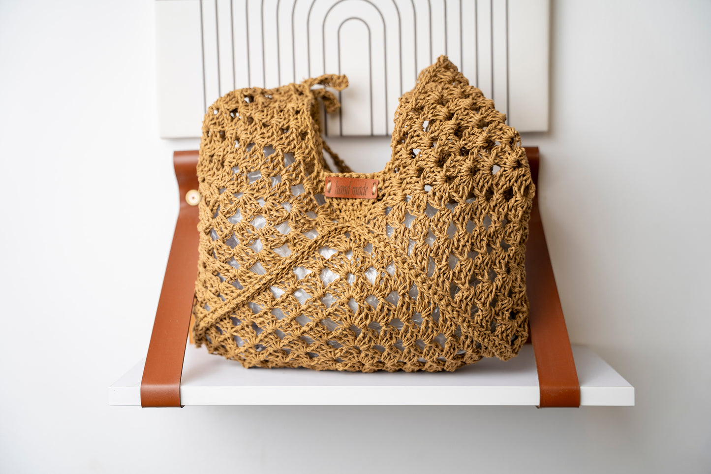 Handmade crochet handbag 390035