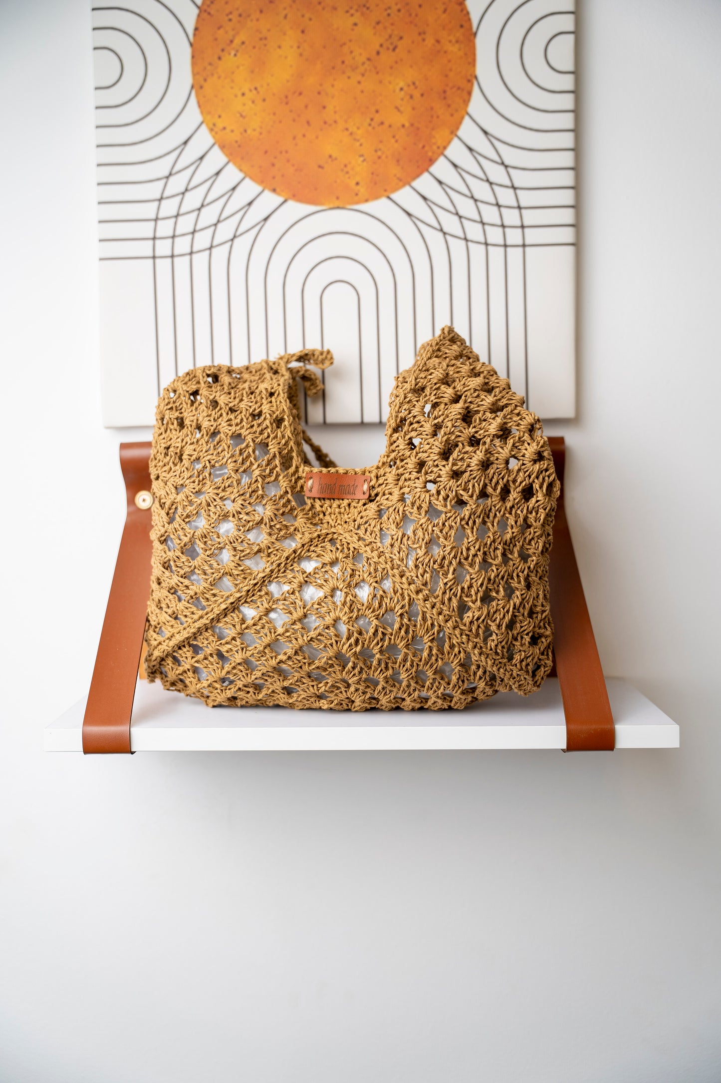 Handmade crochet handbag 390035