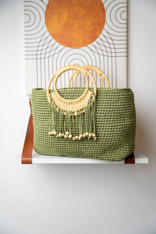 Handmade Crochet Handbag 400315