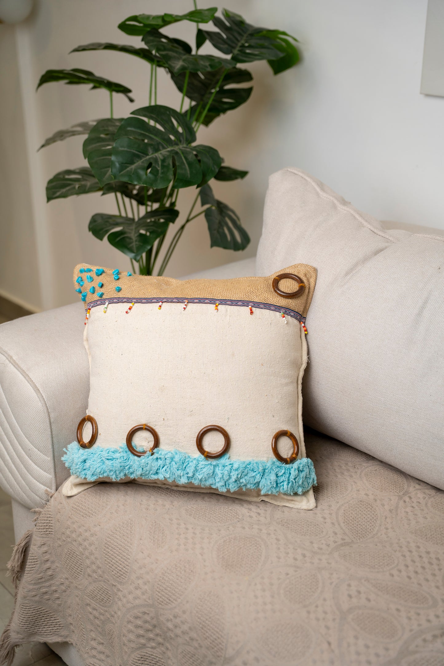 Linen Throw pillow 390026