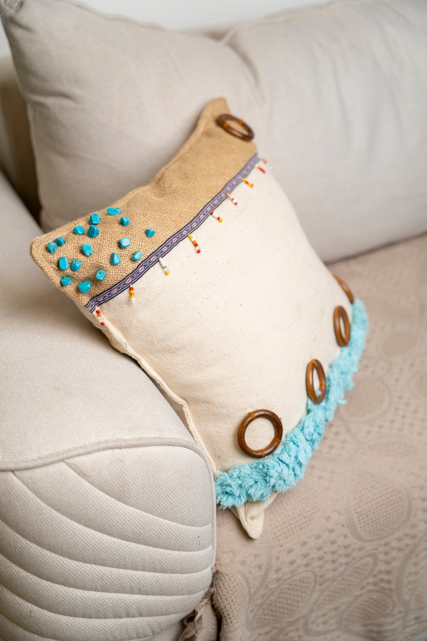 Linen Throw pillow 390026