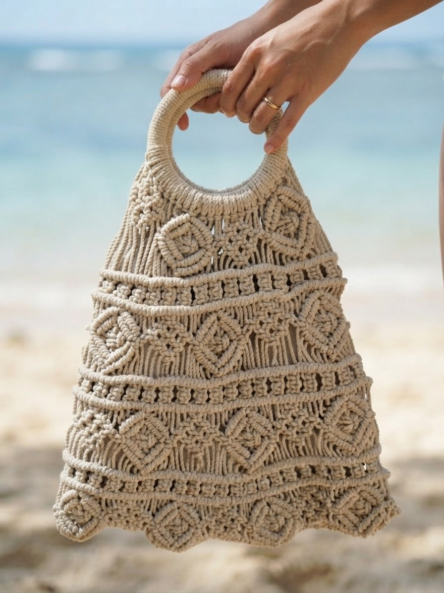 Handmade Crochet Handbag 400358